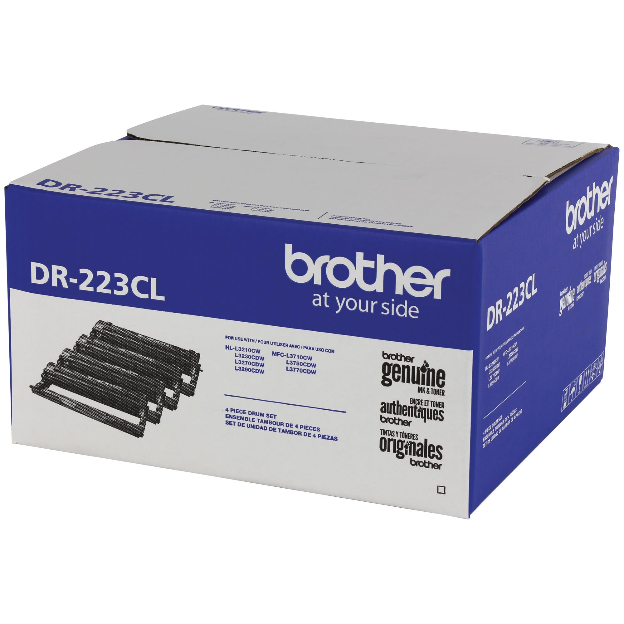 Brother Genuine -Drum Unit, DR223CL, Seamless Integration, Yields Up to 18,000 Pages,Black