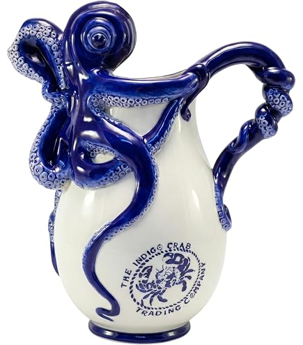 Amazon.com: Blue Sky Clayworks 15559 Red Octopus Pitcher, 11-inch