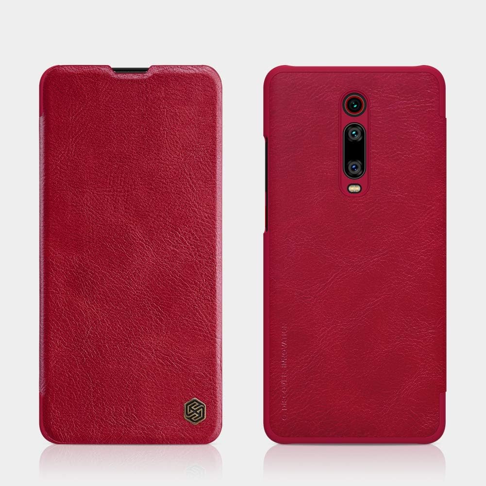 XunEda Xiaomi Mi 9T,Xiaomi Mi 9T Pro 6.39" Case, Premium PU Leather Flip Case Phone Cover Shockproof Protective Case Cover Skin for Xiaomi Mi 9T,Xiaomi Mi 9T Pro Smartphone (Red)