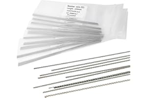 SEAVERRS 10pcs Lingual Retainer Wire Stainless SteelSuper elastic Flat Straight Twist Wires,0.010 * 0.028