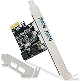 Feb Smart 2 Ports USB 3.0 Super Fast 5Gbps PCI Express (PCIe) Expansion Card for Windows XP,7,Vista,8,8.1,10Desktop Computer-Build in Self-Powered Technology-No Need Additional Power Supply(FS-U2-Pro)