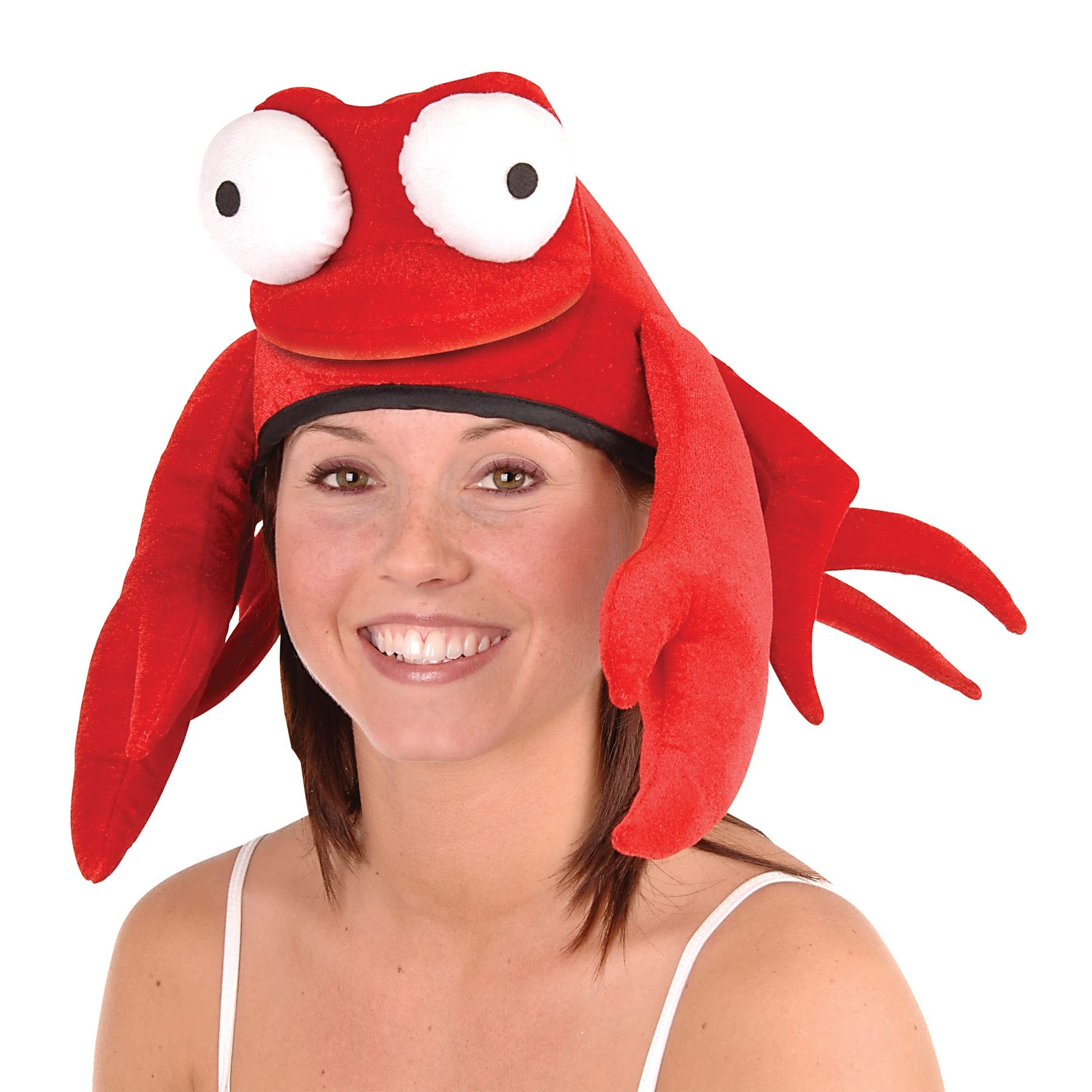 Photo 1 of Beistle Plush Crab Hat Party Accessory