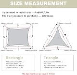 AXT SHADE 2.5x2.5m Square Sun Shade Sail Cream UV Blocking Canopy view 6