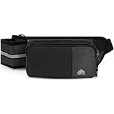 HTZPLOO Fanny Pack for Women Men with Water Bottle Holder,Waist Bag for Hiking,Travel,Running,Dog Walking,Workout,Cycling (Black)