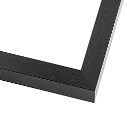 24x36 Shadow Box Frame Charcoal Gray Wood | with a