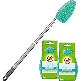 Scotch-Brite Extendable Tub & Tile Scrubber Kit, Includes 1 Handle and 3 Non-Scratch Scrubber Pads