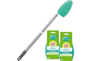 Scotch-Brite Extendable Tub & Tile Scrubber Kit, Includes 1 Handle and 3 Non-Scratch Scrubber Pads