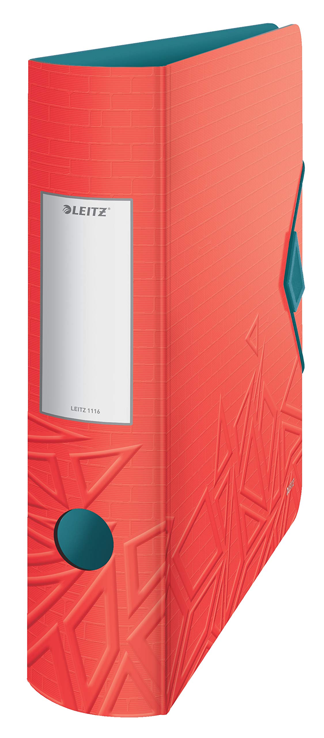 Leitz 180° Active Urban Chic A4 Lever Arch File, Red, Curved Spine 82mm Width, Elastic Fastening, Light polyfoam, Urban Chic, 11160020