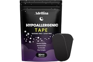 ADELLINA Strong Hold Tape Strips: Hypoallergenic Breathable Tape, Pain Free Removal - Medical Grade No Irritation 30 Pack