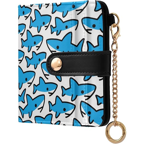 Amazon.com: JHKKU Shark Wallet for Women Credit Card Holder