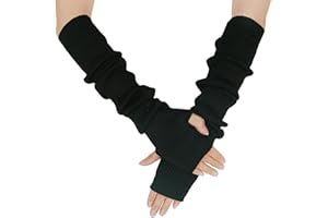 Farlenoyar Warm Cashmere Long Arm Gloves for Women Cozy Winter Fingerless Gloves Soft Arm Warmers,Great Holiday Gift