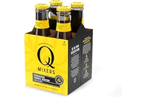 Q Mixers Tonic Water, Premium Cocktail Mixer Made with Real Ingredients, 6.7 Fl Oz Bottles (Pack of 4)