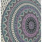 Large Indian Mandala Tapestry Hippie Hippy Wall Hanging Throw Bedspread Dorm Tapestry Decorative Wall Hanging , Picnic Beach Sheet Coverlet