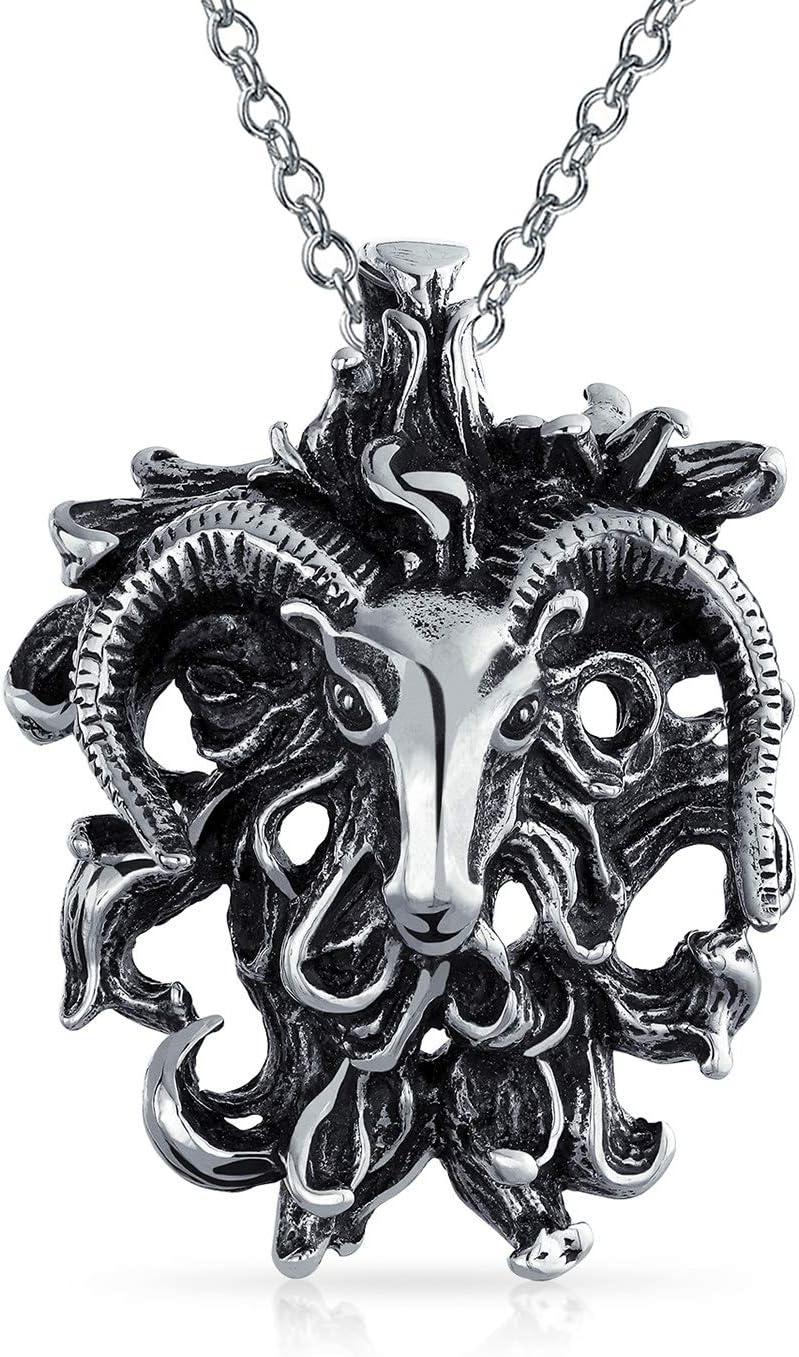 Bling JewelryUnisex Vintage Astrology Horoscope Zodiac Sign Pendant Necklace for Men Women Oxidized Antiqued .925 Sterling Silver All Constellation & Dragon Chinese