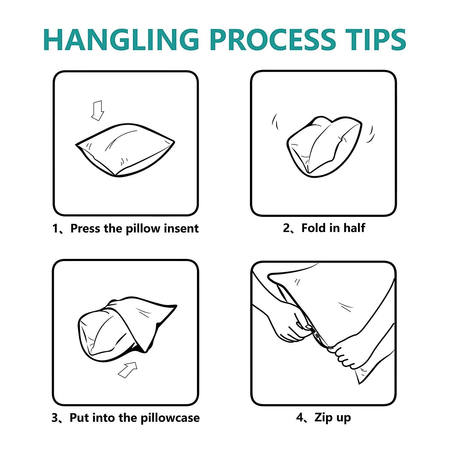 NordECO Decorative Mermaid Reversible Sequins Pillow Cases Cushion Cover, No Pillow Insert , Black and White, 16\