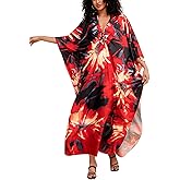 sunforyou Kaftan Dresses for Women Stylish Caftans Plus Size Beach Cover up Soft Loungewear