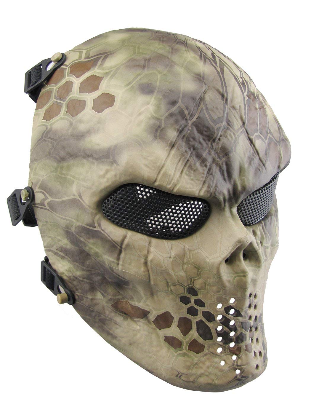 AOUTACC Airsoft Mask,Full Face Tactical Mask for Masquerade Ball, Party and Halloween Cosplay,Cs War Game