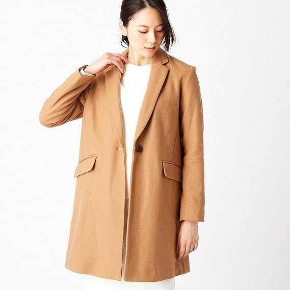 Amazon コムサ イズム Comme Ca Ism チェスターコート 12 26ww02 106 13 キャメル コート ジャケット 通販