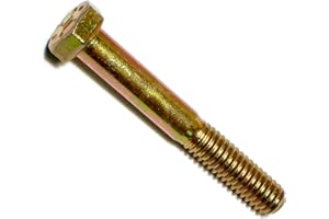 Hard-to-Find Fastener 014973251642 Grade 8 Coarse Hex Cap Screws, 5/16-18 x 2-1/4, Piece-50, Yellow