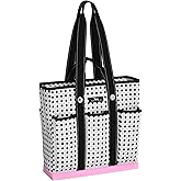 SCOUT Rocket Pocket Tote - Multi-Pocket Travel, Nurse, Teacher, Mom Tote, 7 Pockets Total, Two Sets of Straps, Folds Flat