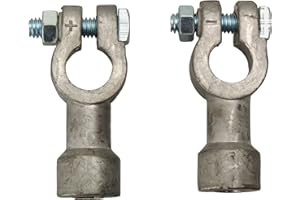 Sealed Power Road Power 0925 Side Terminal Battery Adapters, 2-Pack, Chrome, 6 and 12-Volt