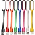 8 PCS EBYPHAN Mini USB LED Light Lamp, USB Light for Laptop Computer Keyboard, Flexible Gooseneck Reading Light, USB Powered 