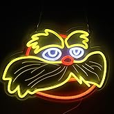 DAOXUZO Whimsical Larax Neon Signs for Wall Deocr,Suess LED Light with Dimmer Switch Magical Story Neon Lights for Man Cave Game Room Wall Decor USB Powered