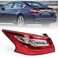 Huray Left Outer Tail Light Fit for Nissan Altima 2016-2018 LH Taillight Tail lamp Rear Brake Lamp Assembly Replacement Accessory Replacement for NI2804106 (Driver Side)