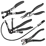 Toolwiz 4 Pcs Hose Clamp Pliers, Spring Coolant