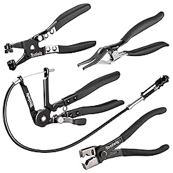 Toolwiz 4 Pcs Hose Clamp Pliers, Spring Coolant