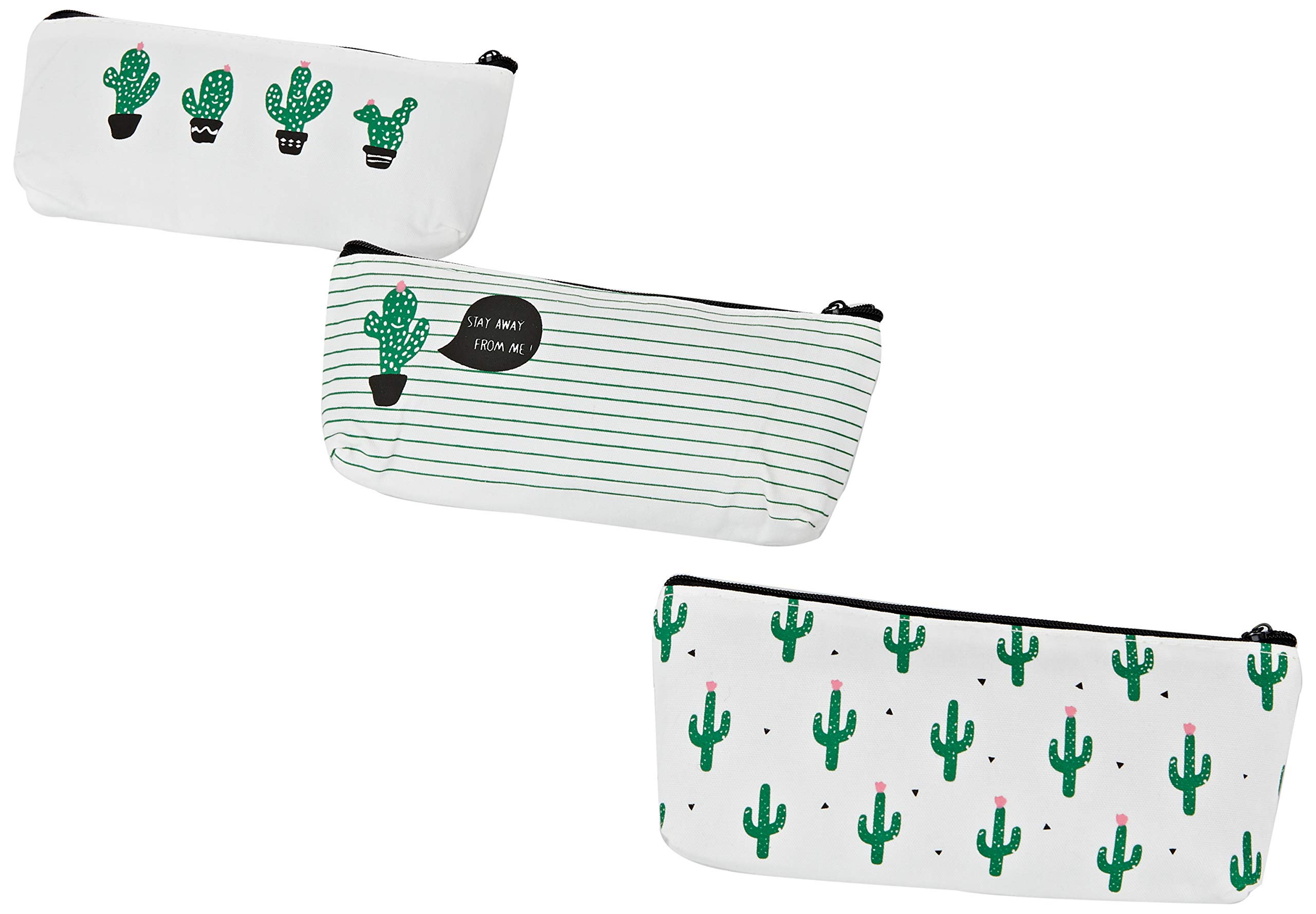 Mopec Cactus Zipped All Storage 3 Assortment 19x7x5 cm.Pack of 3, Multicoloured, One Size, 3