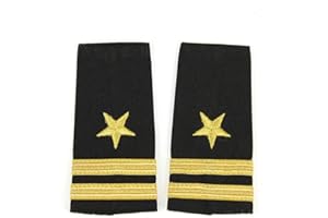 BIAS BESPOKE Pair of United States Navy Line Officer's Soft Epaulets, Lieutenant