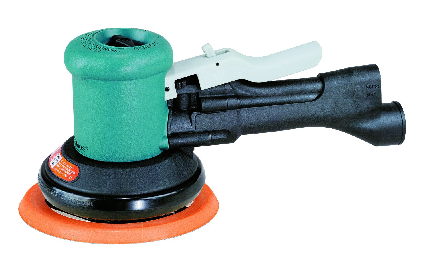 Dynabrade 58435: Lijadora de doble acción Dynalocke de 6 (152 mm) de diámetro, sin aspiradora