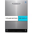 BLACK+DECKER 24" Designer Series Built-In Dishwasher, 14-Place Setting Capacity with Stainless Steel Tub, 6 Wash Programs and Smart Wash System, Low Noise, ENERGY STAR Certified, BDW400MS