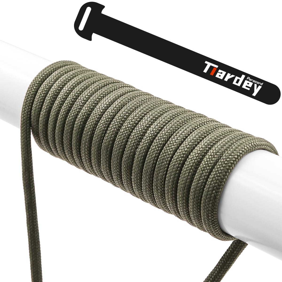 Tiardey PRN-010 Paracord 4mm 100ft (31m) 9 Core Strand,Tear-resistant,Nylon Cord,Mil Spec Type III Paracord,Holds up to 250kg for Outdoor Survival Camping