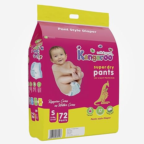 KangaROOS Super Dry Diaper Pants -Small (72 Pants)