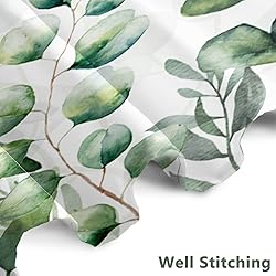 AWERT Small Half Size Stall Shower Curtain with 6