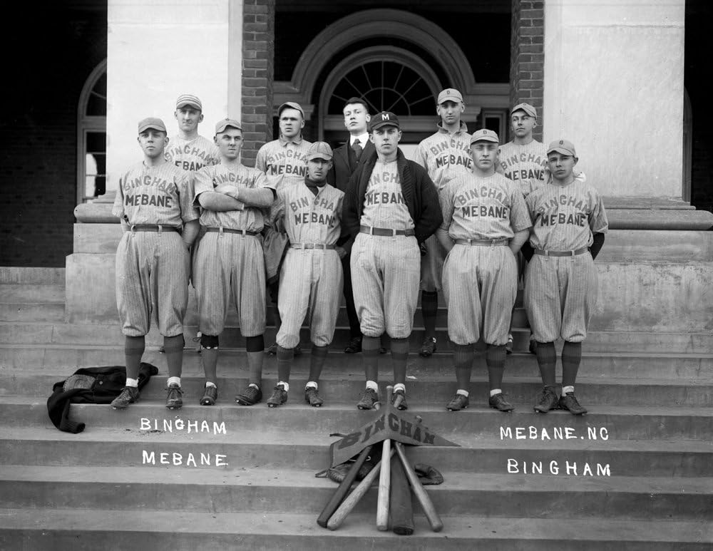 Photographs - 1910? Bingham Baseball Team, Mebane, NC Vintage Photograph 8.5