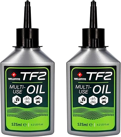 Weldtite TF2 All Purpose Cycle Oil 125 ml Pack of 2 Water Resistant