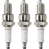 CQSPMOTO 3 Pack F7RTC Spark Plugs Replace for NGK 5534/BPR7ES V-line-19 Bosch 7992/WR5DC 4038/WR5DP Champion 332/RN7YC 415/RN9YC 818/RN2C Denso W22EPR-U/3088 ACDelco R41CXLS OEM Spark Plug Replacement