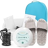 VnioLife Ionic Foot Bath Detox Machine Ion Foot Detox Spa for Home Portable Detox Foot Spa System Ionic Feet for Chi Cleanser Home Use, Beauty Salon SPA Club with Liners, Slipper,Portable Handbag