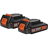 BLACK+DECKER 20V MAX POWERCONNECT 1.5 Ah Lithium Ion Battery, 2 Pack, Cordless Tool Battery Packs, Charger Sold Separately (LBXR20-OPE2)