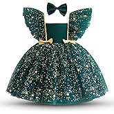 HNXDYY Baby Girl Party Tutu Dress Toddler Girl Sequins Wedding Pageant Ball Gown