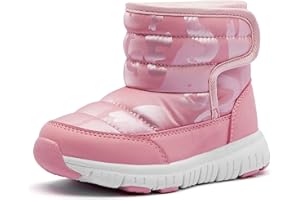 HOBIBEAR Boys Girls Toddler Snow Boots Waterproof Slip Resistant Outdoor Winter Shoes(Toddler/Little Kids/Big Kids)