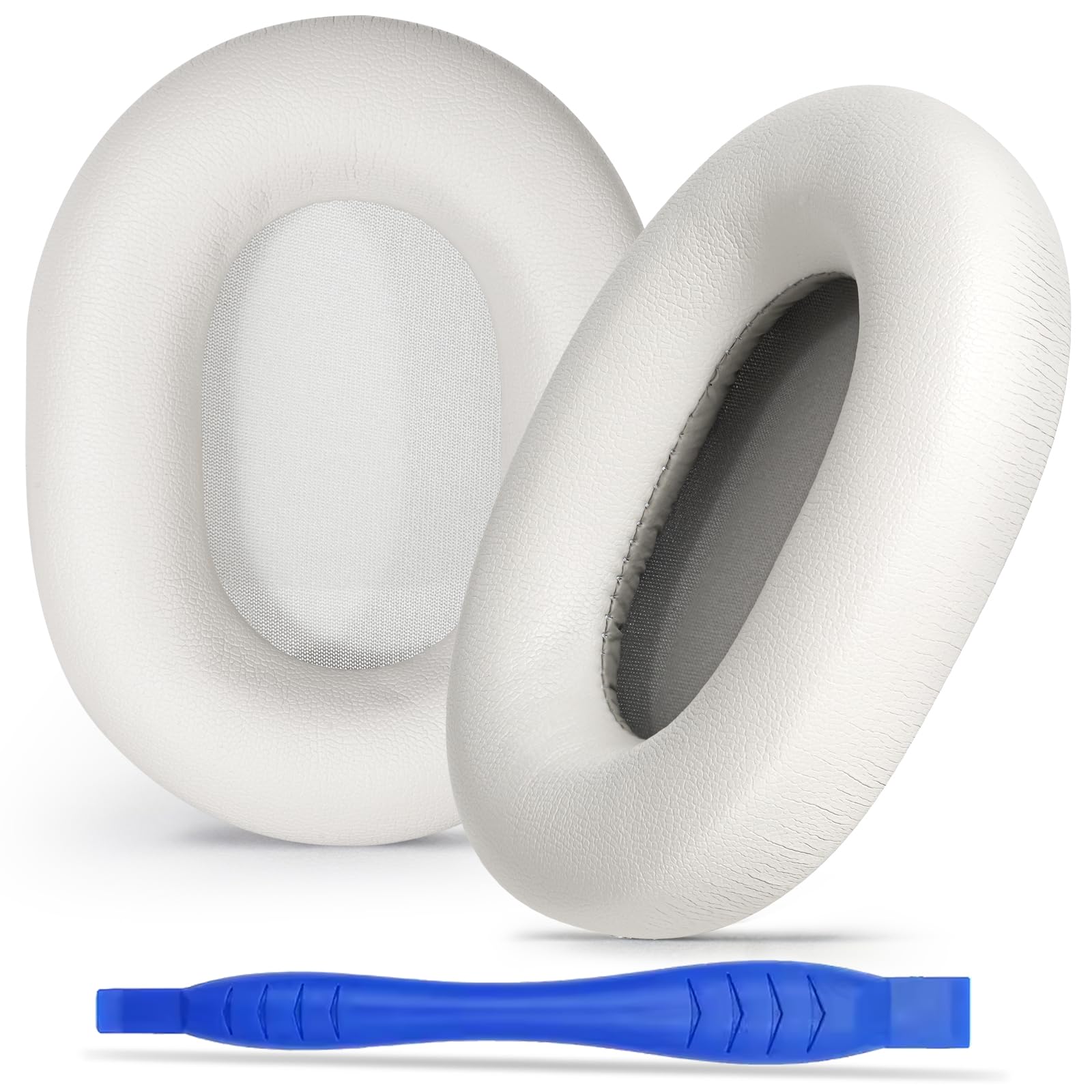 Aurivor Replacement Ear Pads Cushions for Sony XM5 Noise Canceling Headphones, Premium WH-1000XM5 Earpads Covers with Soft Protein Leather, Optimized Memory Foam (Silver) — image 1