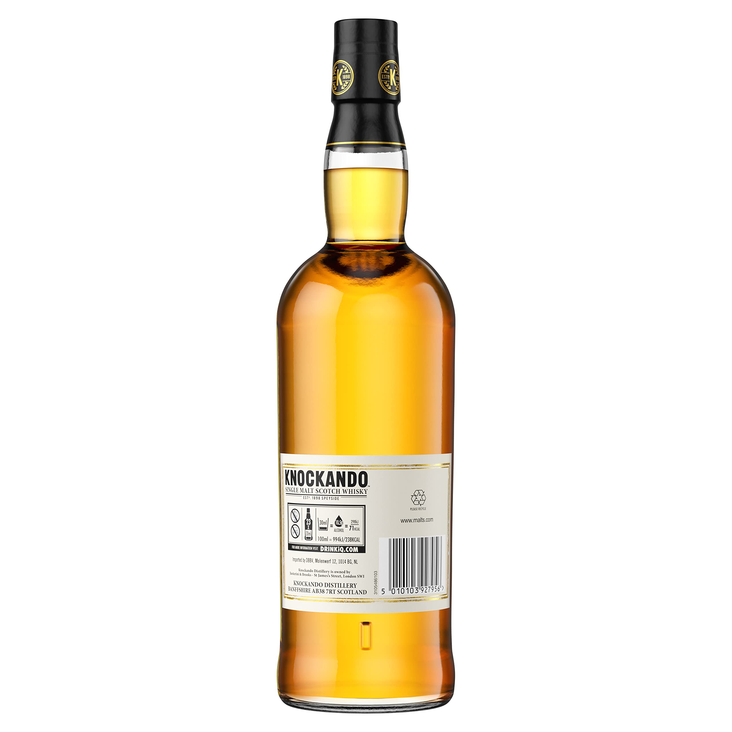 Knockando 15 Jahre - Richly Matured, Single Malt Scotch Whisky, Für Liebhaber, Handverlesen Aus Der Speyside, 43% Vol, 700ml Einzelflasche | 6