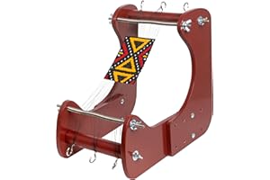 The Beadsmith ComfortLoom - Adjustable Standing Bead Loom with 4 Length Settings, Ergonomic Angled Design, Work Area 7.5” to 10.5”, Includes Illustrated Instructions & Bracelet Pattern, Patent Pending