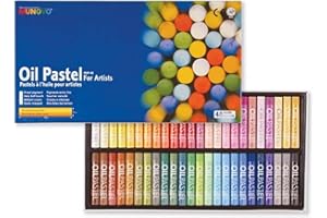 MUNGYO Oil Pastels in Assorted Colours - 11 x 70 mm (Pack of 48)