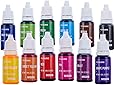 12 Color Cake Food Coloring Set, Nomeca Food Grade Vibrant Food Color Liquid Dye Tasteless for Baking, Icing, Decorating, Fondant, Cooking, Slime Making DIY Supplies Kit - .35 Fl. Oz (10 ml) Bottles