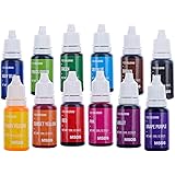 12 Color Cake Food Coloring Set, Nomeca Food Grade Vibrant Food Color Liquid Dye Tasteless for Baking, Icing, Decorating, Fon